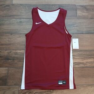 Nike Basketball Jersey Mens Extra Small Red White Tank Top Reversible Practice